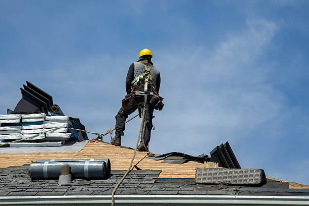 Professional Flat Roof Repair technician working in Harper, TX
